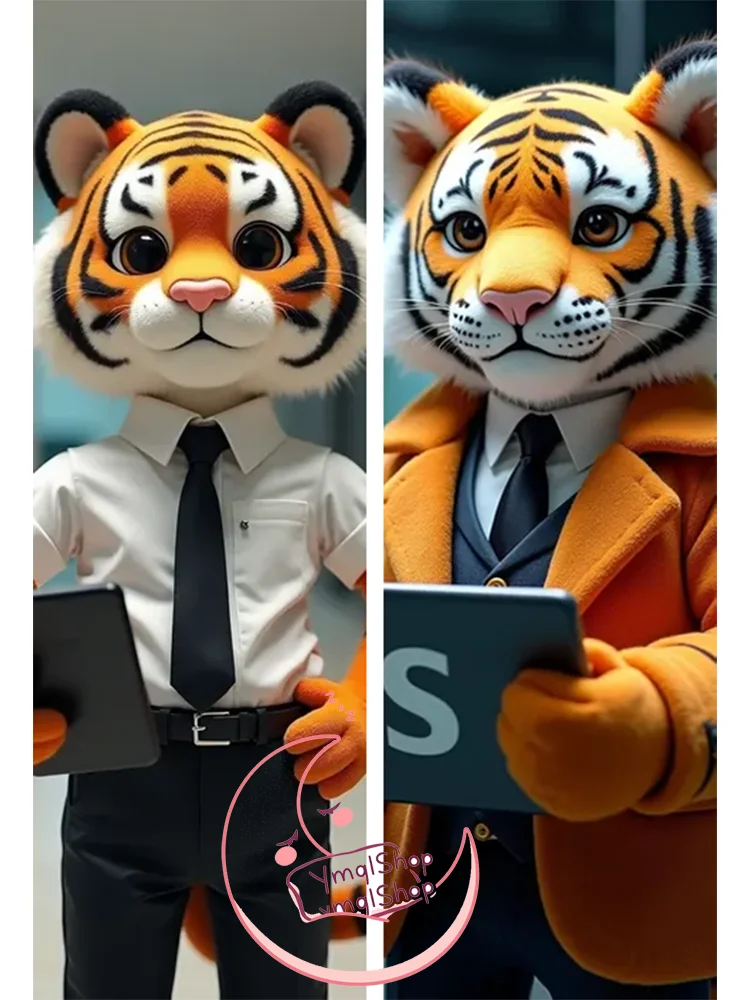 

Dakimakura Cover Unlimited AI Custom Size Double-sided Print Life-size Body Skin-Friendly Fabric kemono tiger body pillow case