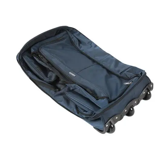 Men Large Capacity Trolley Bag Expandable Folding Carry On Trolley Bag Waterproof Oxford Travel Trolley Bag Rolling Luggage Bag