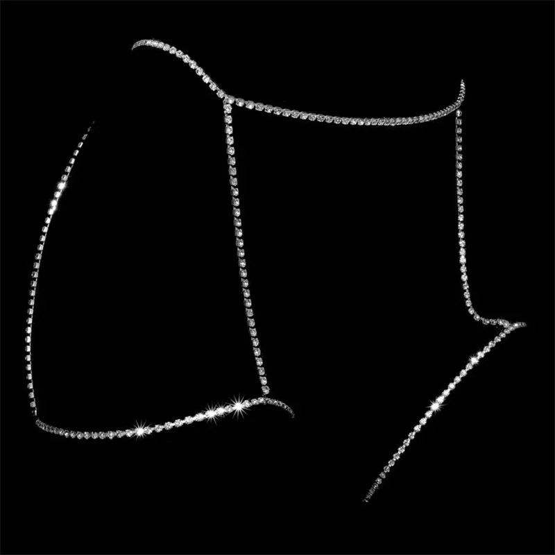 Rhinestone Waist Chain Fashion Sexy Nightclub Prom Body Chain Jewelry Beach Bikini Leg Chain For Women image 2