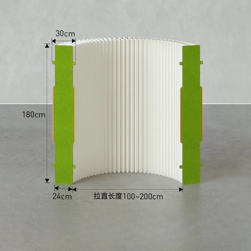 Screen partition folding wall panel fence living room live stream background panel partition soft screen movement