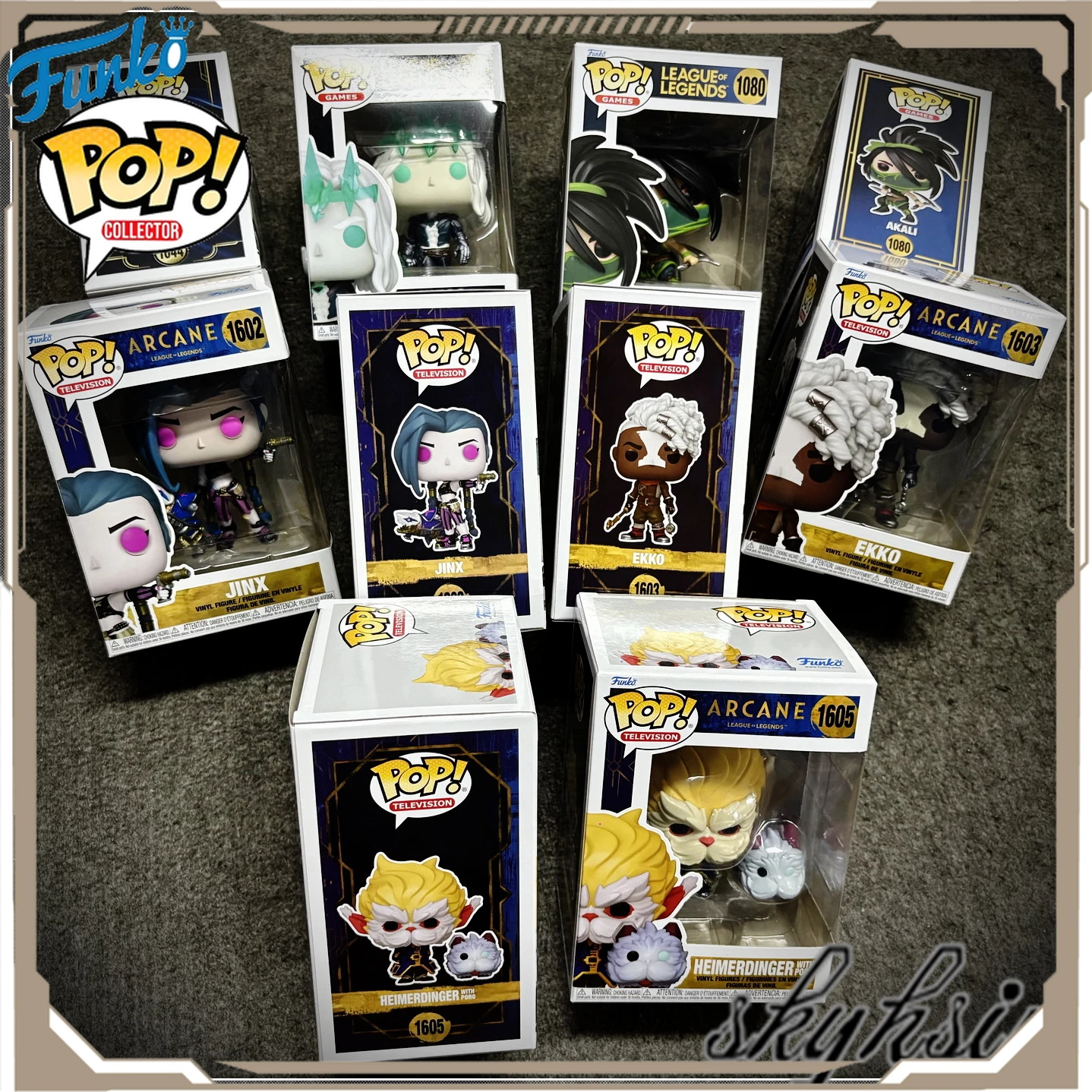 

In Stock Funko Pop Original League of Legends Anime Figure Jinx Viktor Vi Caitlyn Action Figure Toys for Boys Girls Kids Gift