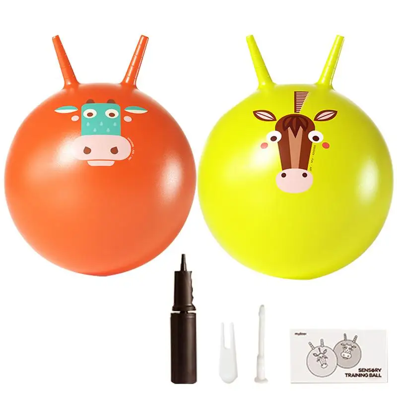 Hopper Balls For Kids 40Cm/16in Kangaroo Bouncer Hop Ball Toy per bambini allenamento sensoriale diametro addensato per bambini