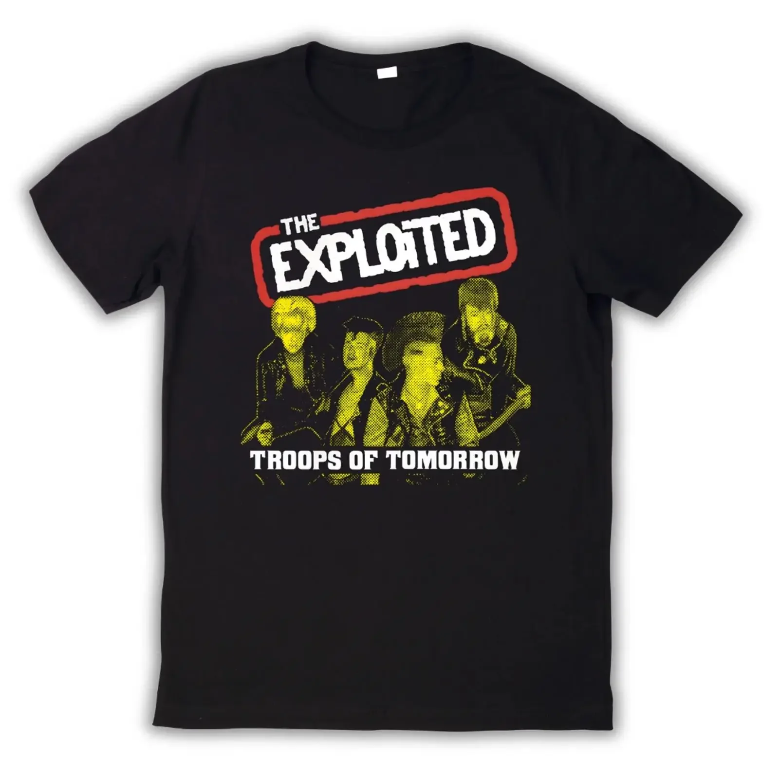 Exploited Troops of Tomorrow T Shirt Punk Hardcore Streetpunk vintage Washed Unisex Top For Everyday Wear Casual graphic homme