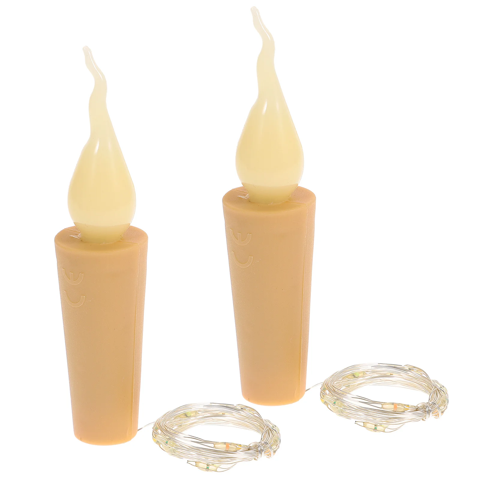 2 قطعة 1 متر مثبت زجاجي Led سلسلة أضواء الدافئة الأبيض حبل أضواء لحفل زفاف حديقة فناء الديكور المرحلة #6