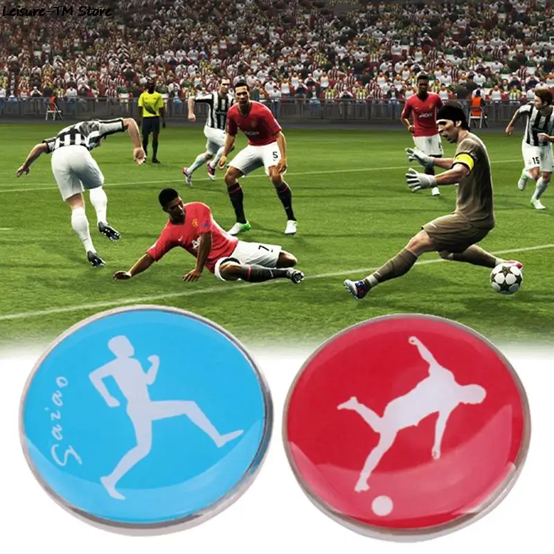 

1Pc Sports Football Pattern Pick Edge Referee Side Toss Coin Football Whistle Loudly Fair Play Match Referee Equipment