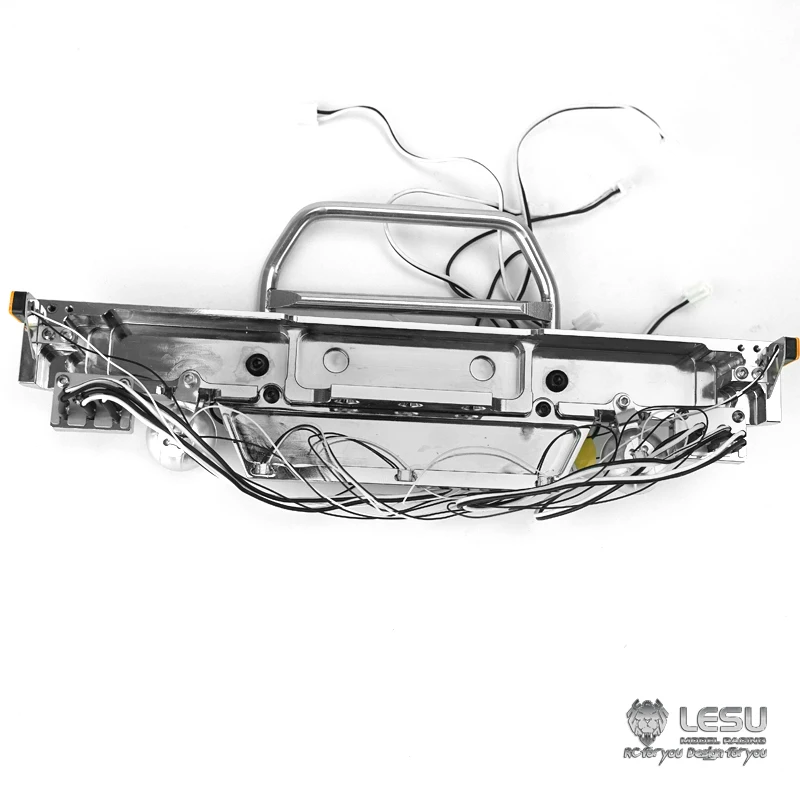 LESU Metal Front Bumper Light 1/14 RC DIY Tamiyay Tractor Truck Car Outdoor Toys TH14136