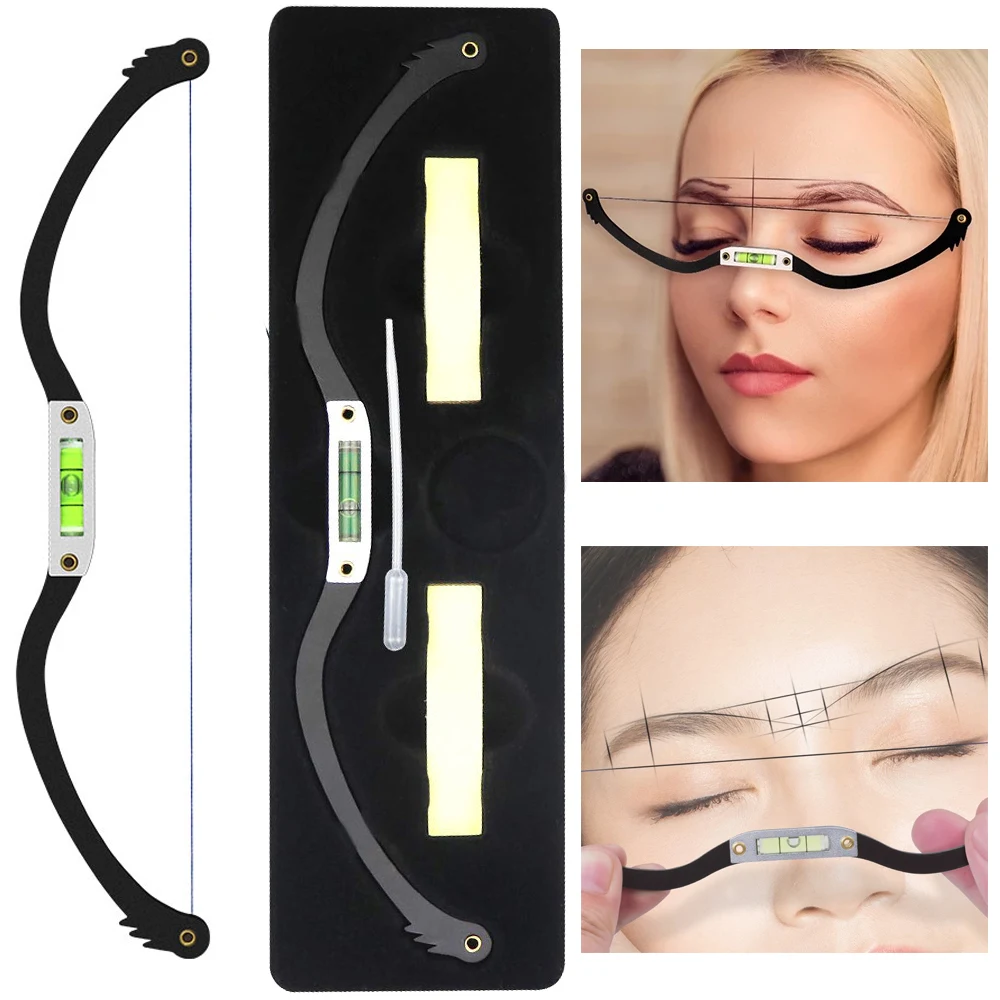 

Металлическая линейка для картографирования бровей, линейка для позиционирования полуPermannet, горизонтальная линейка для бровей, принадлежности для татуировки