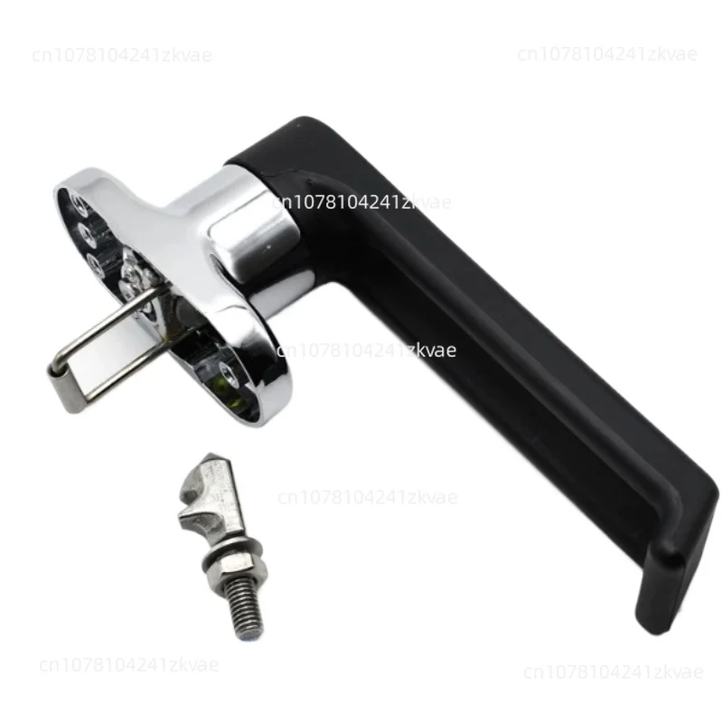 Hot Air Circulating Oven Door Handle with Lock, Collision Latch Handle for Commercial Steam Cabinet