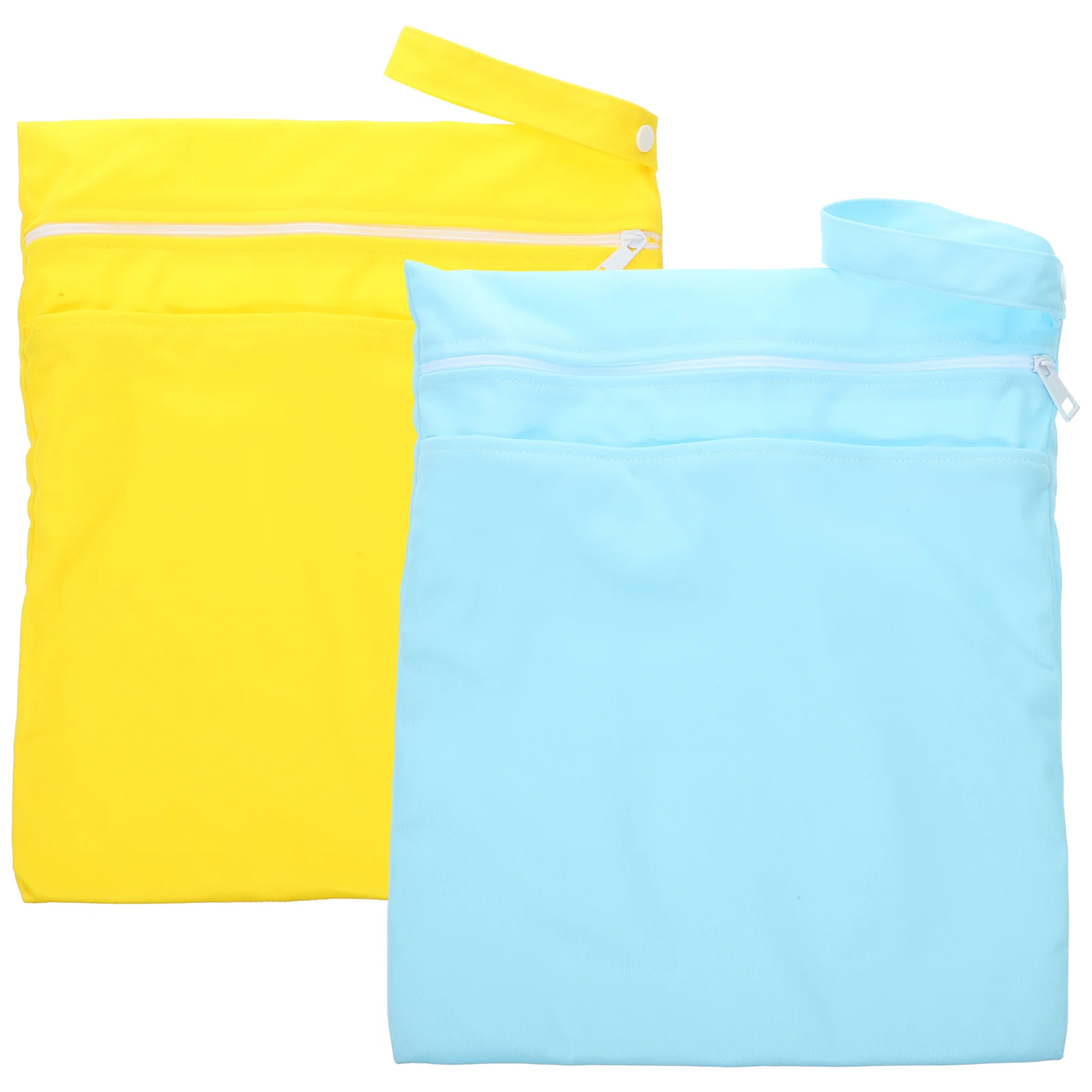 2Pcs Travel Storage Bags Waterproof Multipurpose Wet Bag Large Capacity Zipper Organizer for Swimwear Clothes Towels Shoes