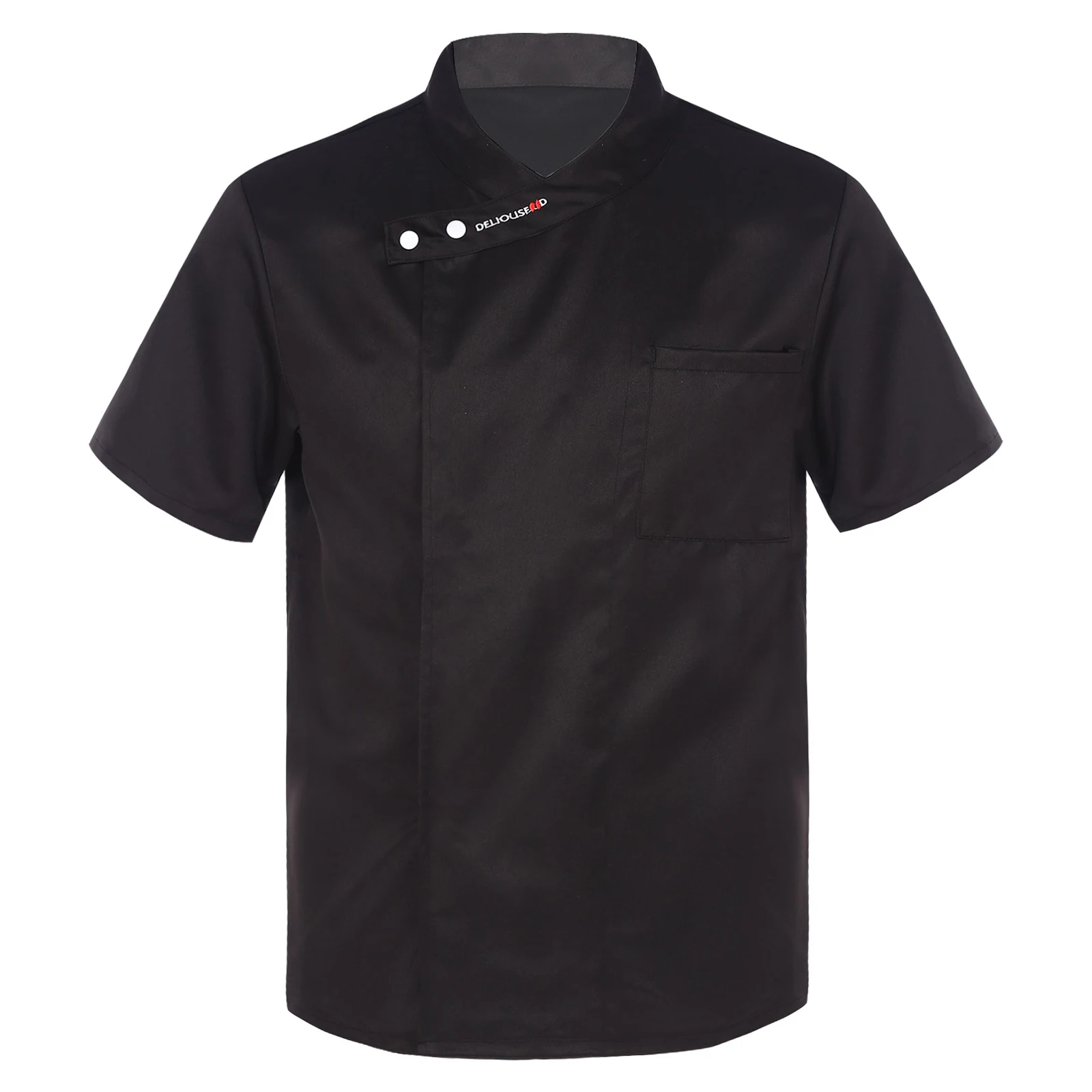 Jaqueta Chef Button Down para Homens e Mulheres, Casaco Clássico, Uniforme de Trabalho, Restaurante, Hotel, Cozinha Cozinhando, Camisas de Assar, Tops