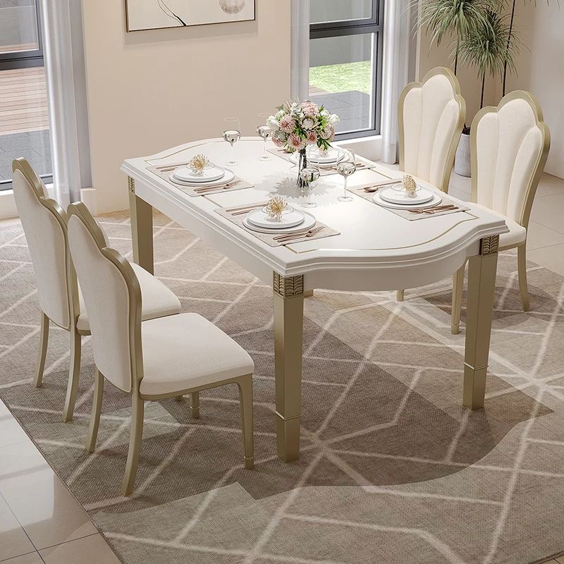 

Nordic Party Event Dining Tables Sets Luxury Modern Living Room Dining Tables Wood Replica Juegos De Comedor Unique Furniture