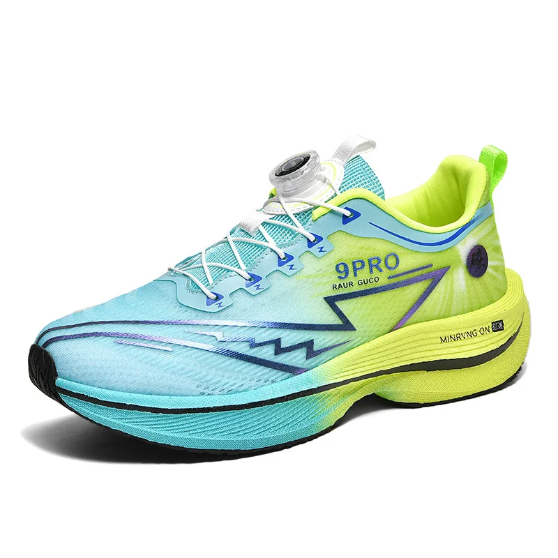 Кроссовки из карбоновой пластины для подростков. Спортивная дышащая мужская обувь на мягкой подошве. Легкая и амортизирующая тренировочная обувь.