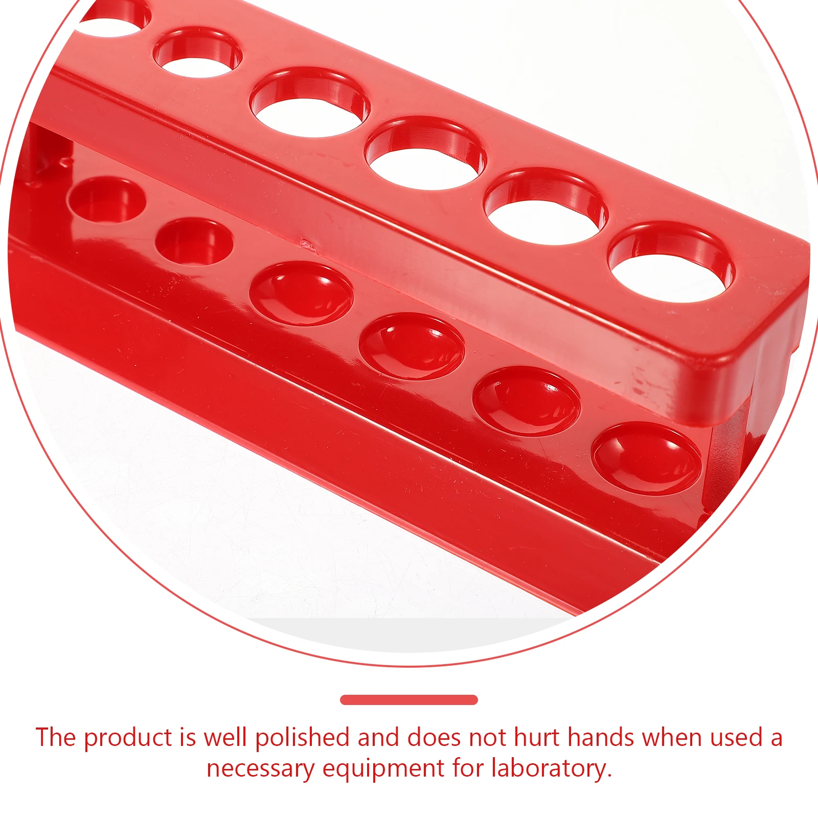 

3 pcs Test Tube Rack Plastic 6 Hole Lab Organizer Storage Teaching Aids Kids Science Experiment Equipment Practical Use
