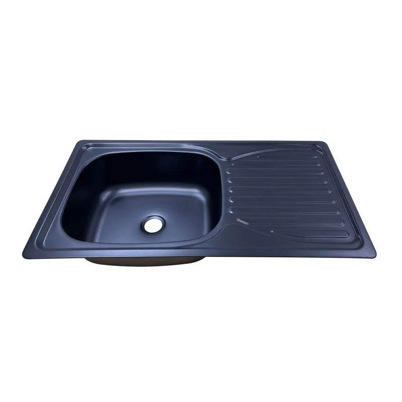 MEIDI Design Black Coating Stainless Steel Kitchen Sink RV Interior Accessory for Van Caravan Motorhome Vehicles