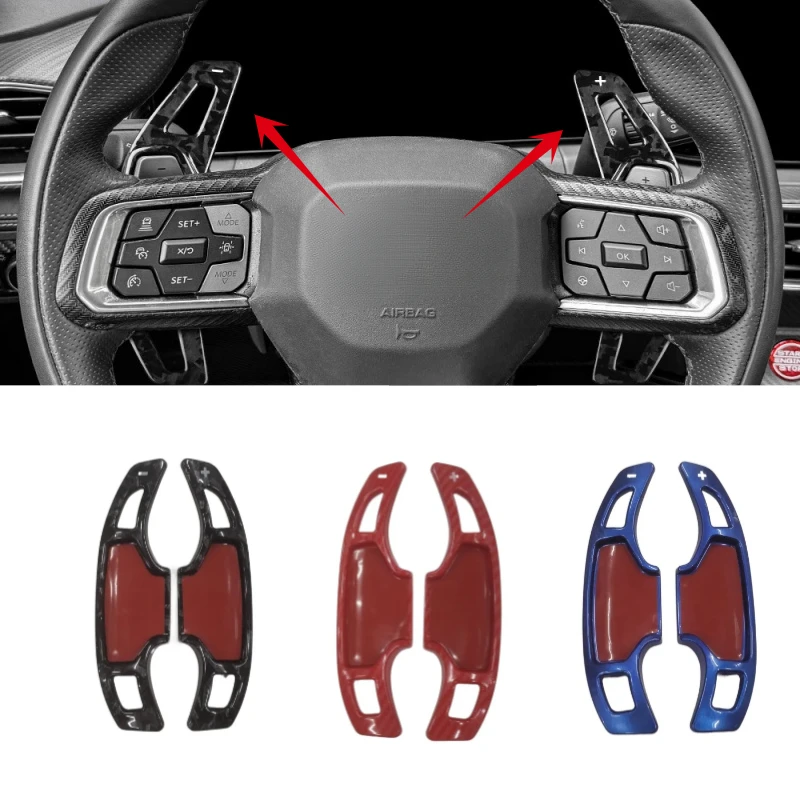 

2024 2025 2026 For Ford Mustang GT Dark Horse EcoBoost Car Steering Wheel Shift Paddle DSG Extension Trim