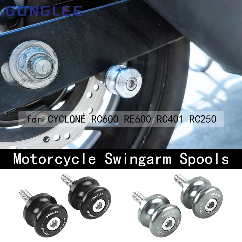 Swingarm Spools for CYCLONE RC600 RE600 RC401 RC250 Stand Screws