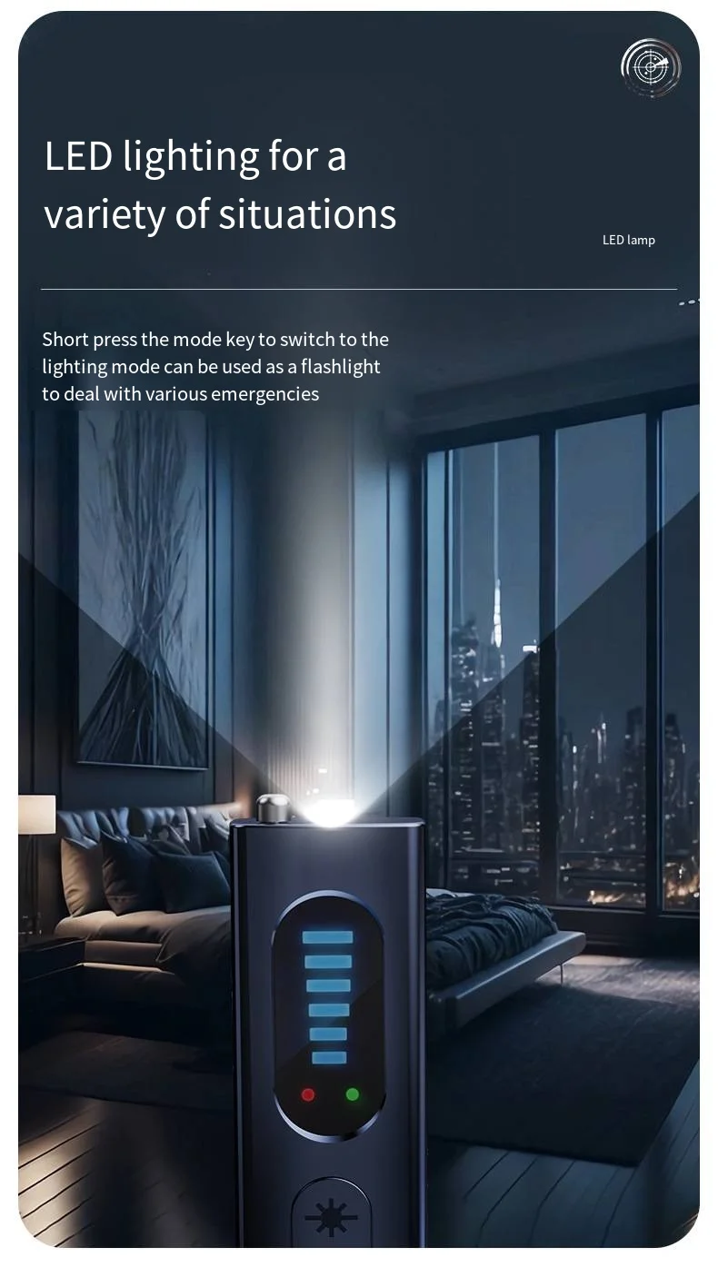 Una nueva generación de detector inteligente completo T15, alarma anticámara, antiescuchas, antiposicionamiento y antiintrusión