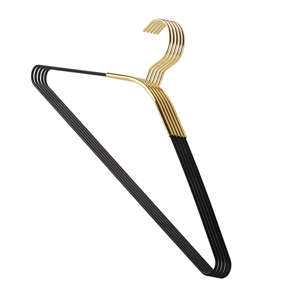 

5 Pcs Clothes Clothes Hanger Hangers Firm Strong Daily Use Space Saver Home Neat Simple Design Drying Rack