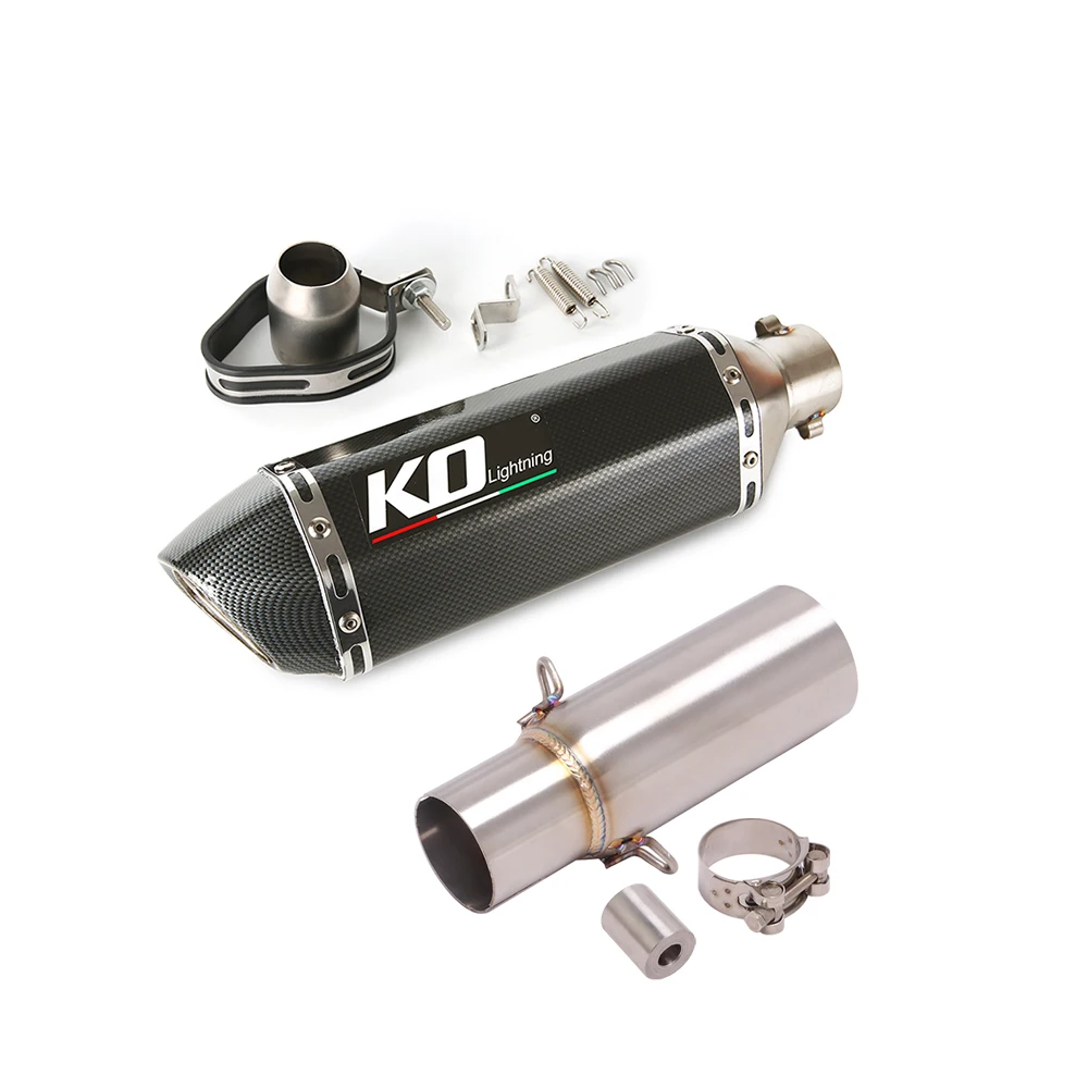 Motorcycle Exhaust System Stainless Steel Middle Link Pipe Escape Moto Muffler DB Killer For Piaggio BEVERLY 125 300 2009-2016