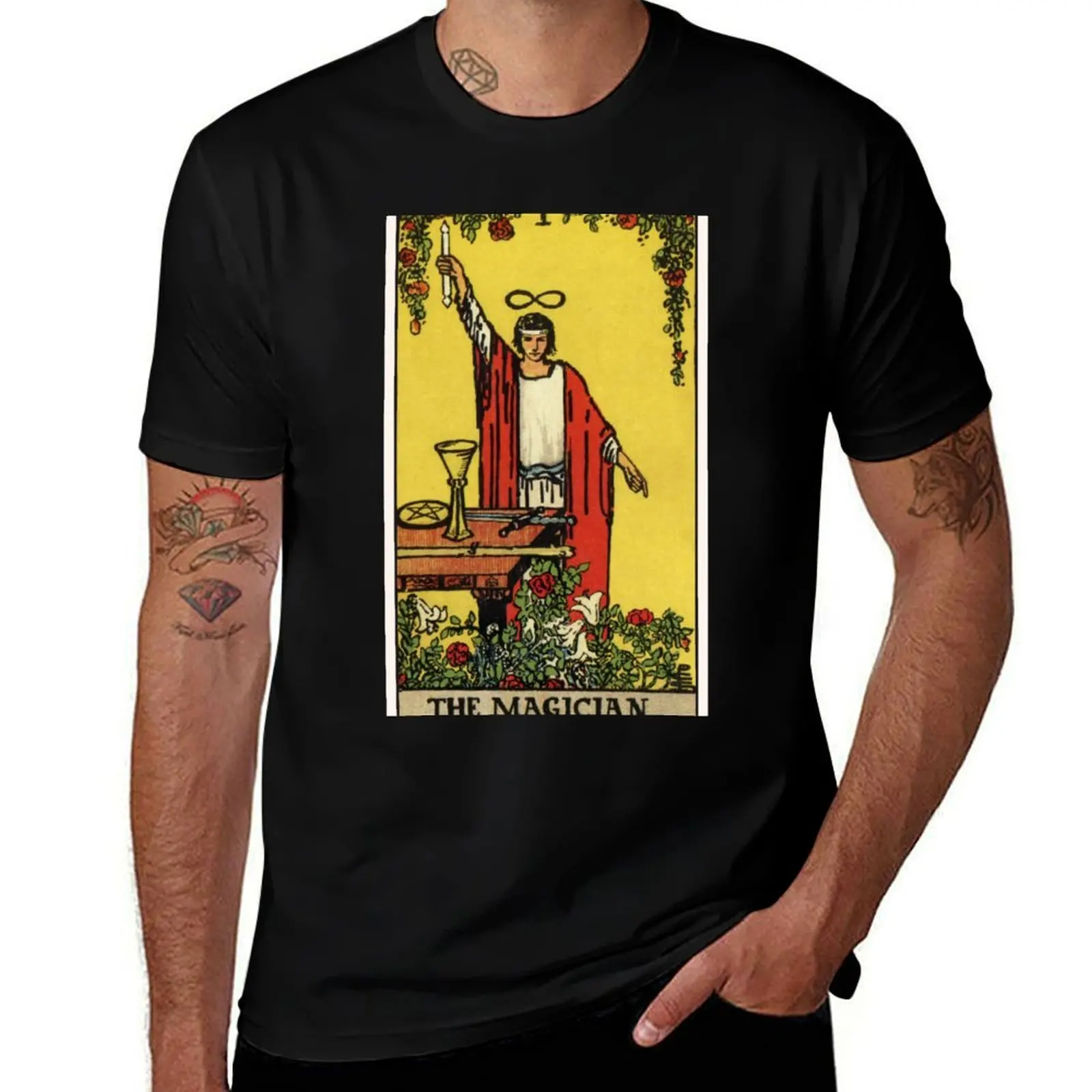 

I. The Magician Tarot Card T-Shirt t shirt man plain graphic t shirts for man t shirts for man cotton funny T-shirt