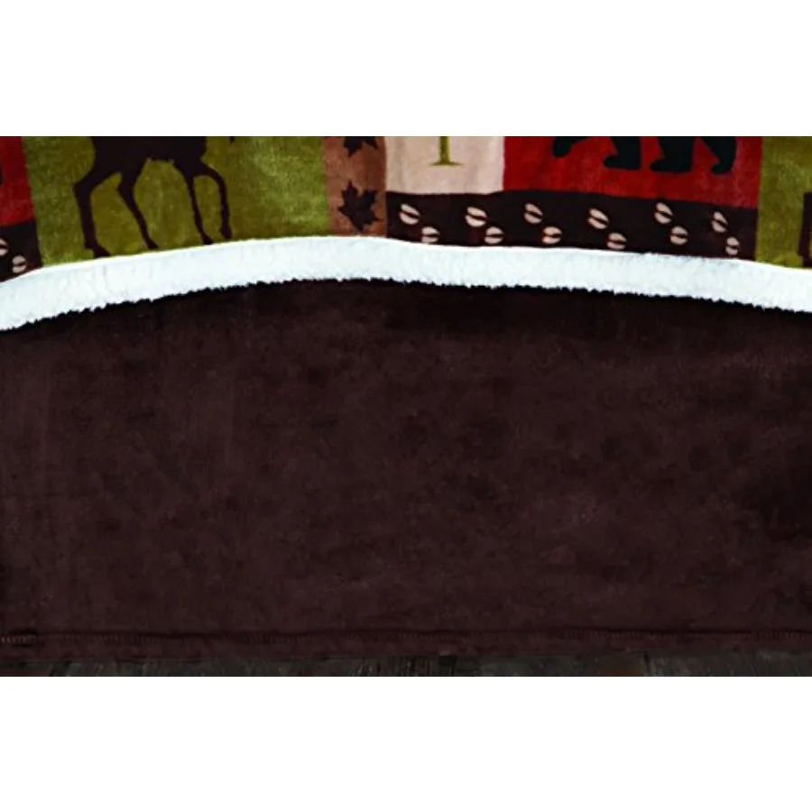 

Плюшевая юбка для кровати Inc JP506 коричневого цвета, размер King, многоцветная