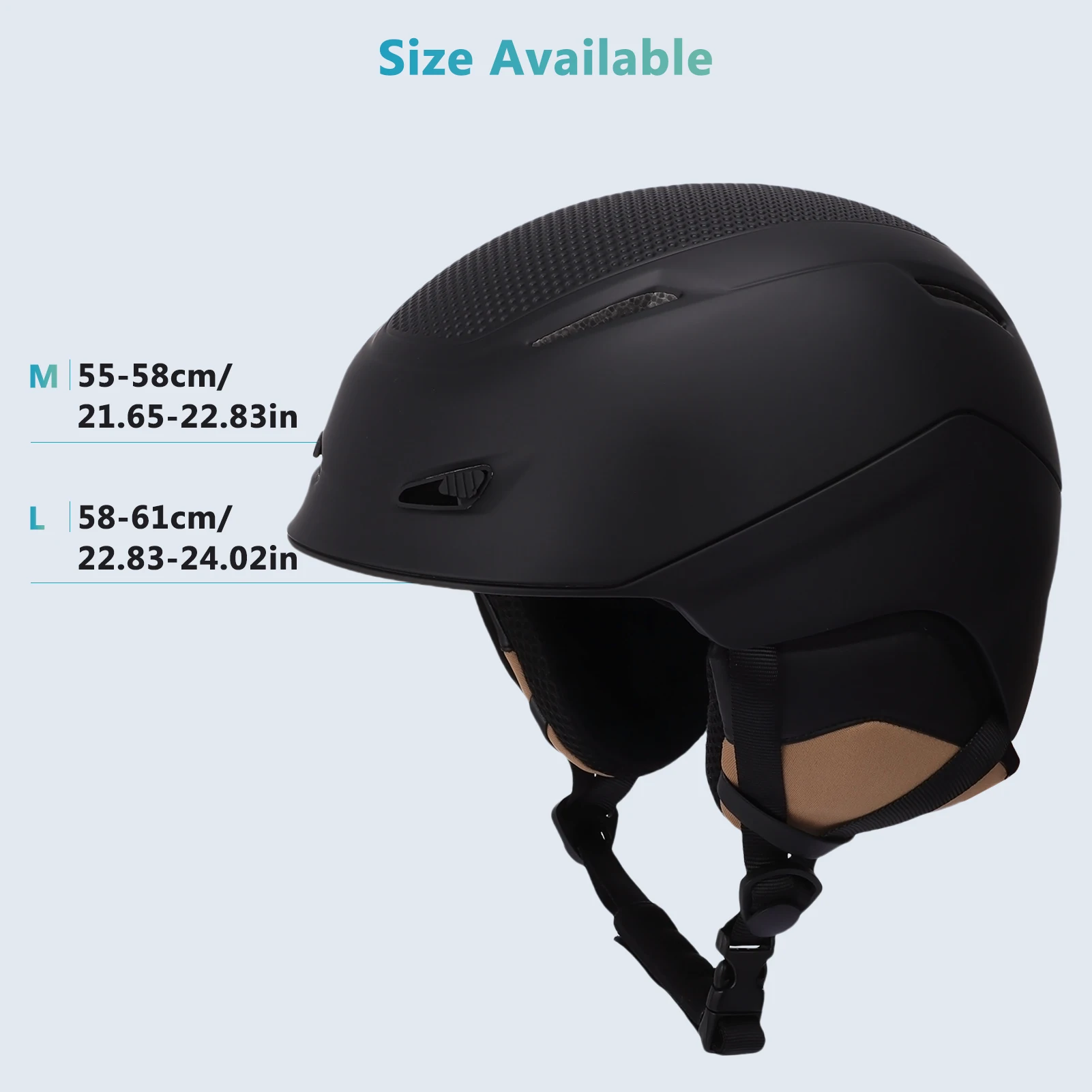 

Горнолыжный шлем с вентиляцией и защитой ушей, регулируемый, для взрослых мужчин и женщин