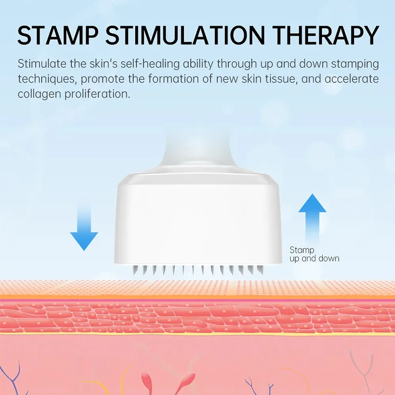 Neue 140A Einstellbare Mikronadel Derma Stempel 140 Pins Nadeln Derma Stempel Hautpflege Heimgebrauch Für Gesicht Schönheit Körperpflege – Detail 5