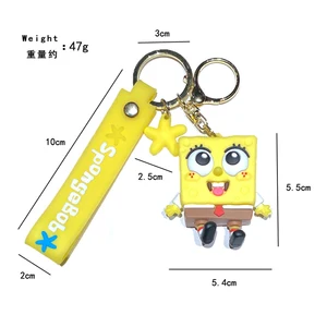 SpongeBob Square Hosen Anhänger für Kinder, Big Star, Octopus, Bruderpuppe, schöne Tasche Anhänger Schlüsselbund, Rucksackdekoration, Geschenke 12 HauptverkaufsspongeBob Grande - №8