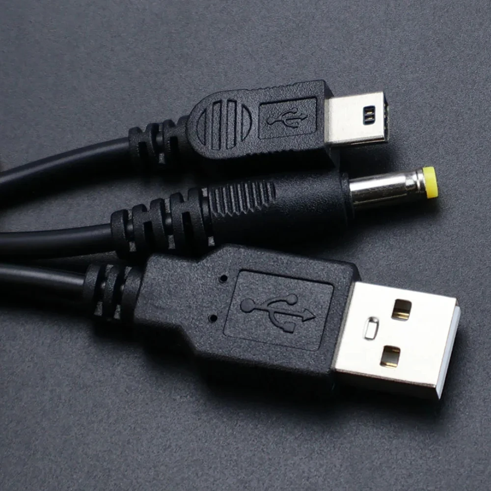 1-2 قطعة 2 في 1 كابل بيانات USB كابل شحن مناسب لموصل ملحقات الألعاب PSP 1000 2000 3000 #5
