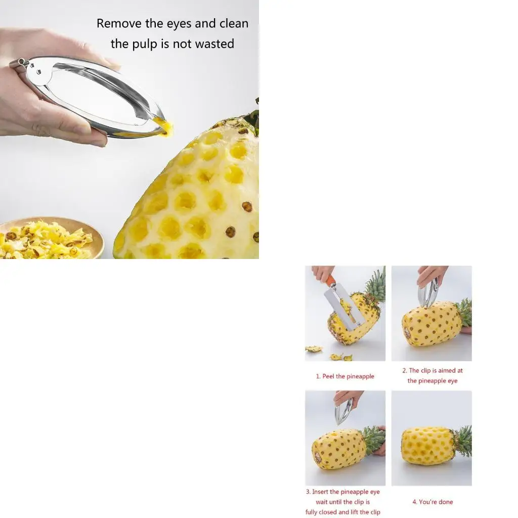  Practical Pineapple Cutter Pineapple Eye Peeler Home Tool Peeling Knife Artifact
