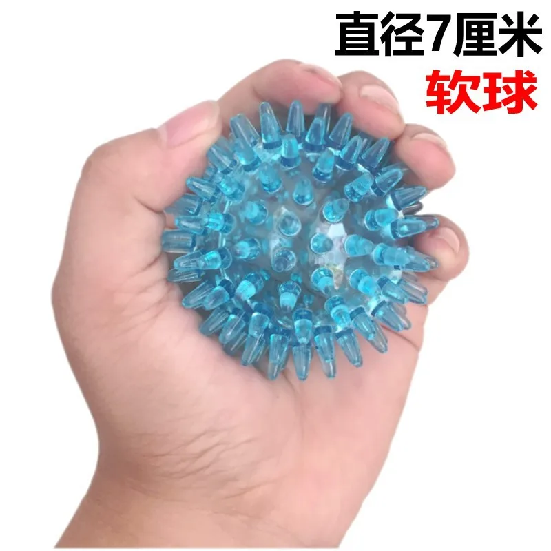 Spiky Ball Hollow Soft Transparent Strength Recovery Exercise Stress Relief Massage Ball for Hand Wrist view 3