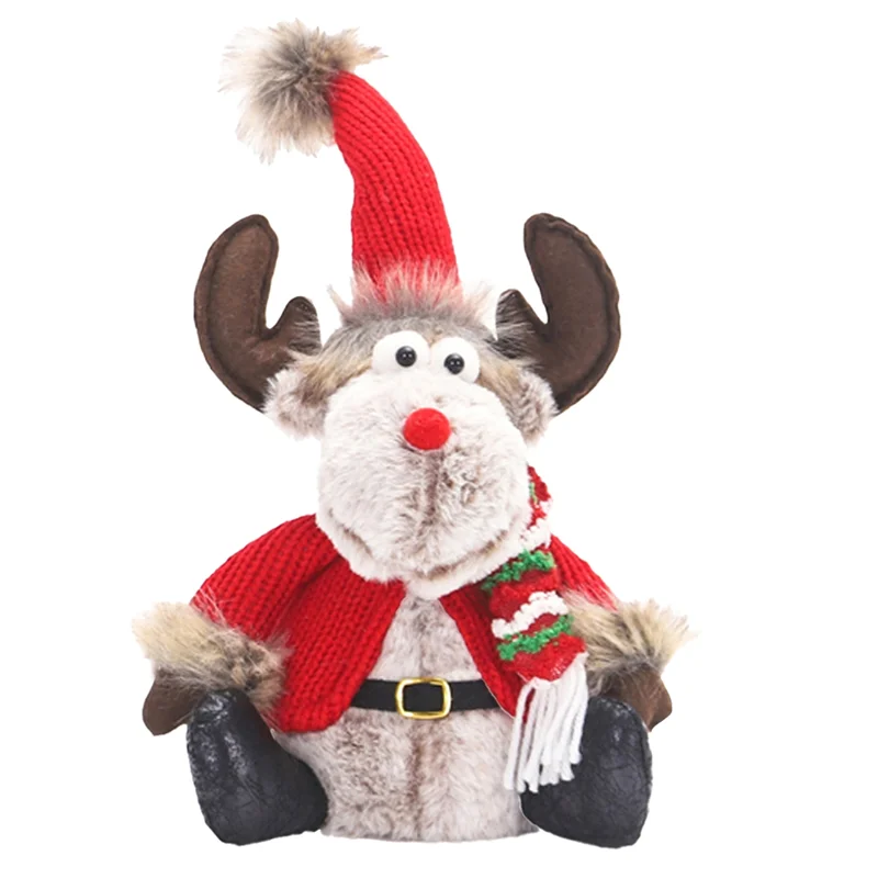 

AS94-Рождественская кукла, милая рождественская выдвижная кукла, реквизит для окна с оленем, украшение для дома, домашний праздничный декор
