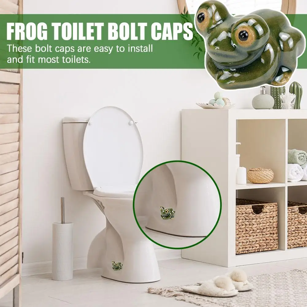 

1pcs Toilet Bolt Caps Fun Animals Themed Gadgets For The Toilet Easy Installation Toilet Replacement Parts Multipurpose Hom E4c2