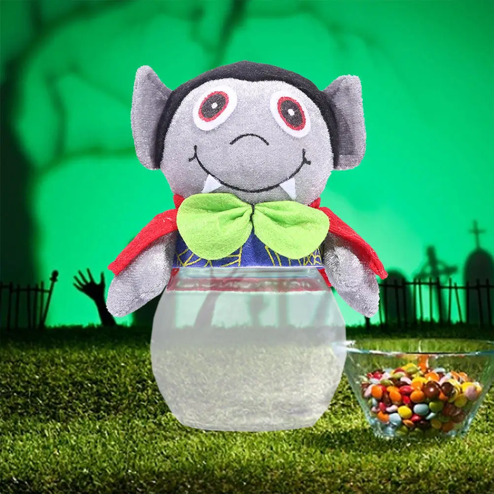 Halloween Candy Jar Clear Storage Box for Sweets Biscuits Chocolate Lollipops Festive Table Desk Cabinet Decor Living Room