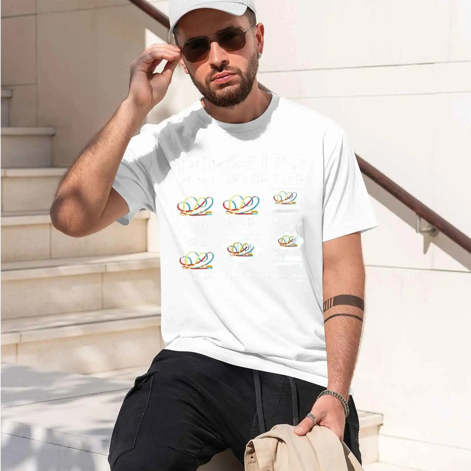 Things I in My Spare Time Coaster Unisex Shirt Gift Funny Outors High Quty Short-sv Streetwear Clothing 2026 New Model Men’s Sho
