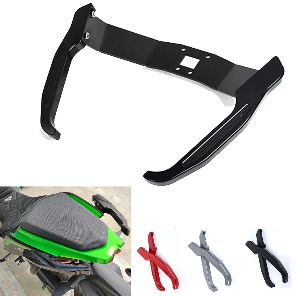 

Rear Passenger Handle Grab Bars Rails Pollion Seat Cover Rear Armrest Fixing Bracket For KAWASAKI Z400 NINJA400 NINJA 400 2019 +