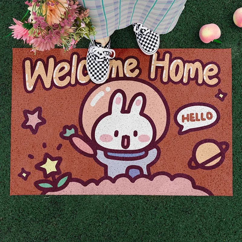 

Симпатичный дверной коврик с животными, нескользящий коврик из ПВХ с шелковой петлей, коврик для ванной, домашний коврик, ковер для гостиной, кухонный ковер, коврик по индивидуальному размеру