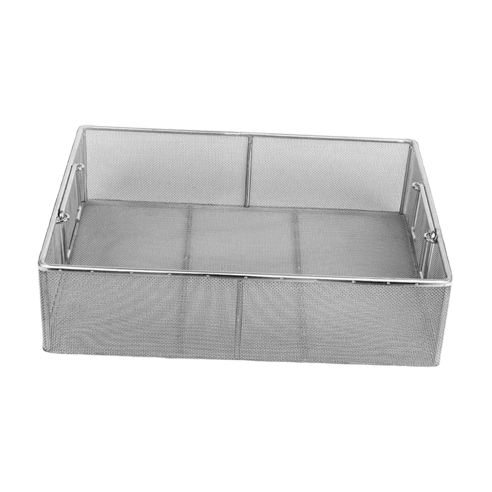 Ultrasonic Cleaner Basket Stainless Steel Durable Mesh Wash Box for Jewelry Watch Parts Organization