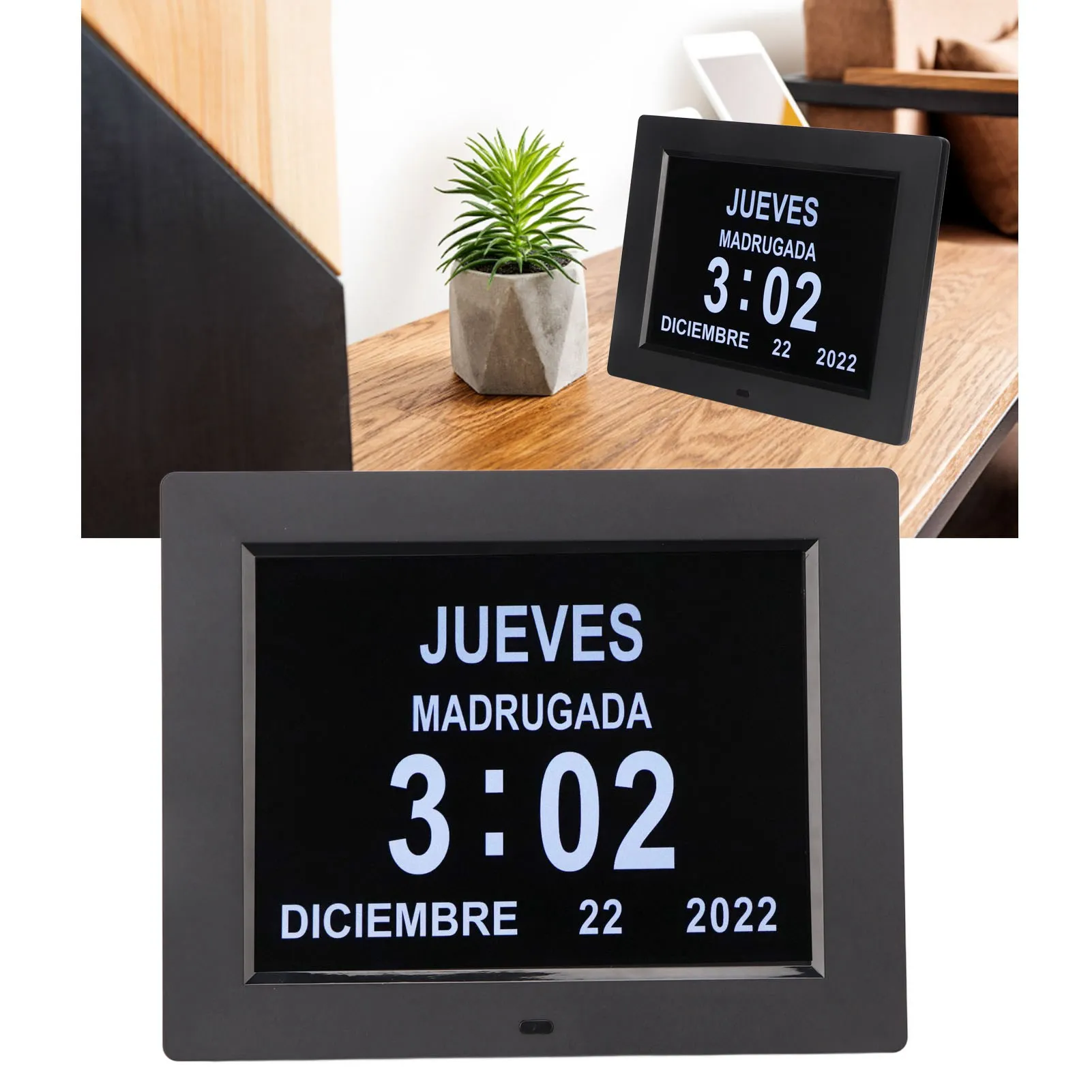 8-inch-digital-day-calendar-clock-auto-dimming-take-medicine-reminder-electronic-calendar-alarm-day-clock-black