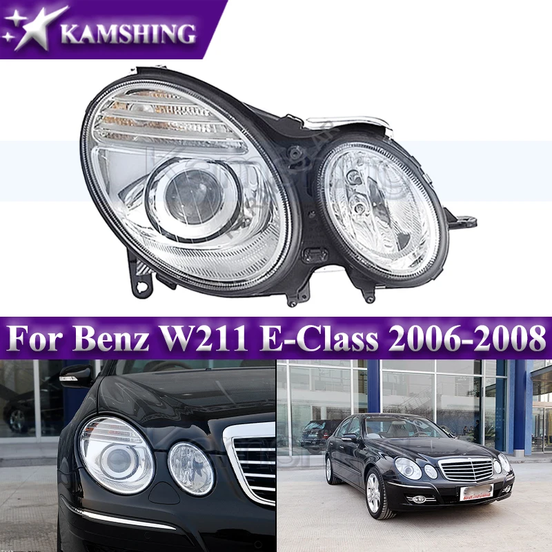 

Kamshing Halogen Front Bumper Headlight For Benz W211 E200 E230 E280 2006-2008 Head Light Headlamp Head Lamp