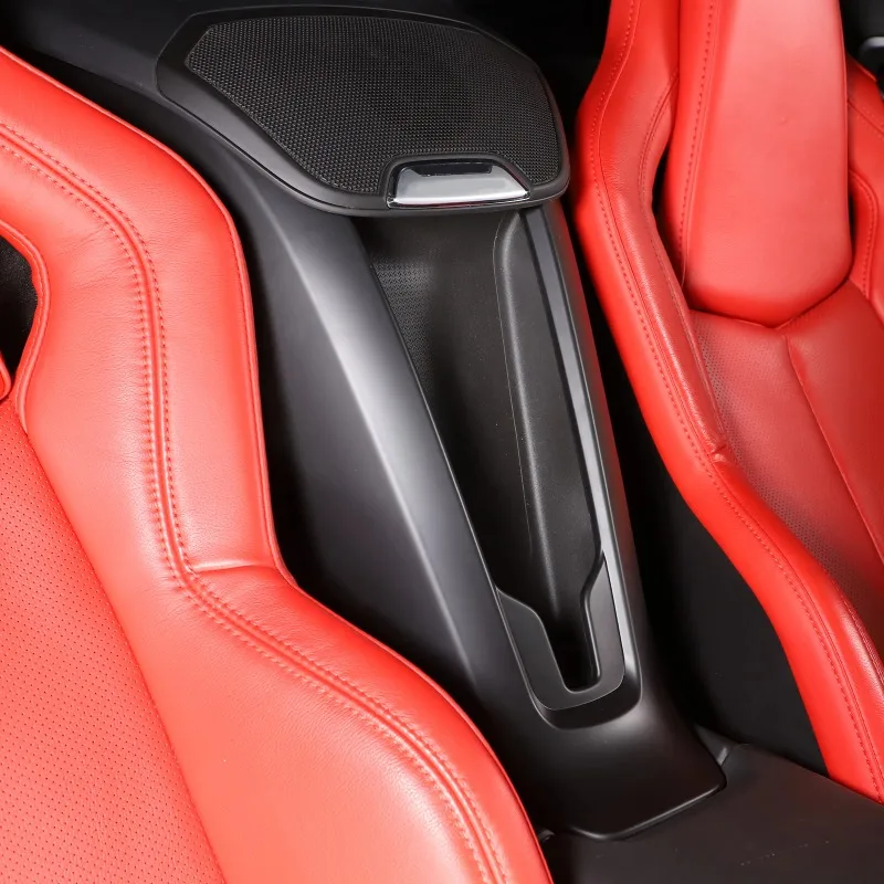 Para Chevrolet Corvette C8 Stingray Z51 Z06 2020-25, Capa de Acabamento ABS para Apoio de Braço Central com Carregamento Sem Fio, Acessórios Internos Automotivos