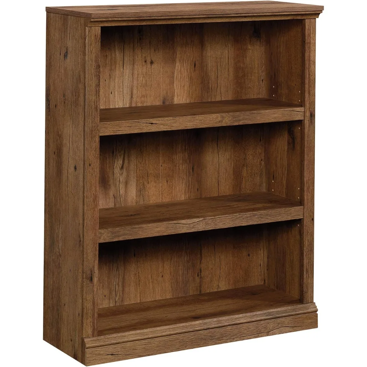 Sauder 3 Tier Book Shelf Wooden Bookcase Multipurpose Bookshelf for Home