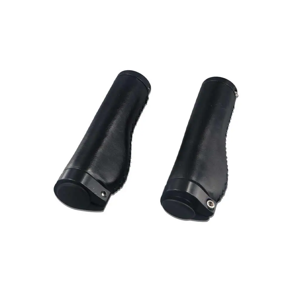

on Cycling Road Bike MTB Cuffs Lock Bar End Mountain Bike Grip Cover Bicycle Handle Grips Bike Retro Grips Bike Cowhide Grips