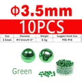 10PCS 3.5mm Green