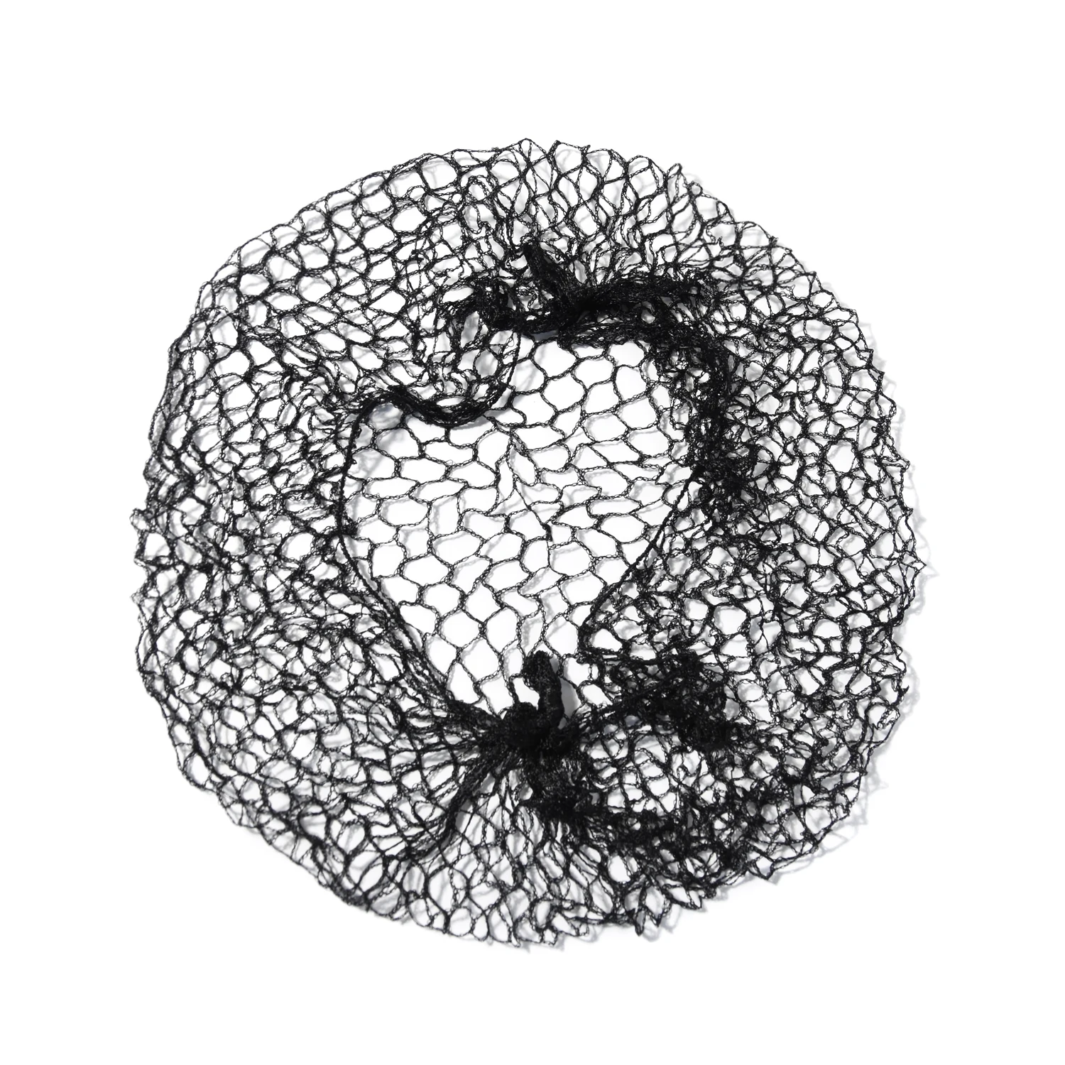 

24Pcs Black Durable Hairnets Invisible Elastic Edge Thicker Mesh Caps Hair Net For Bun Hair Style Tool