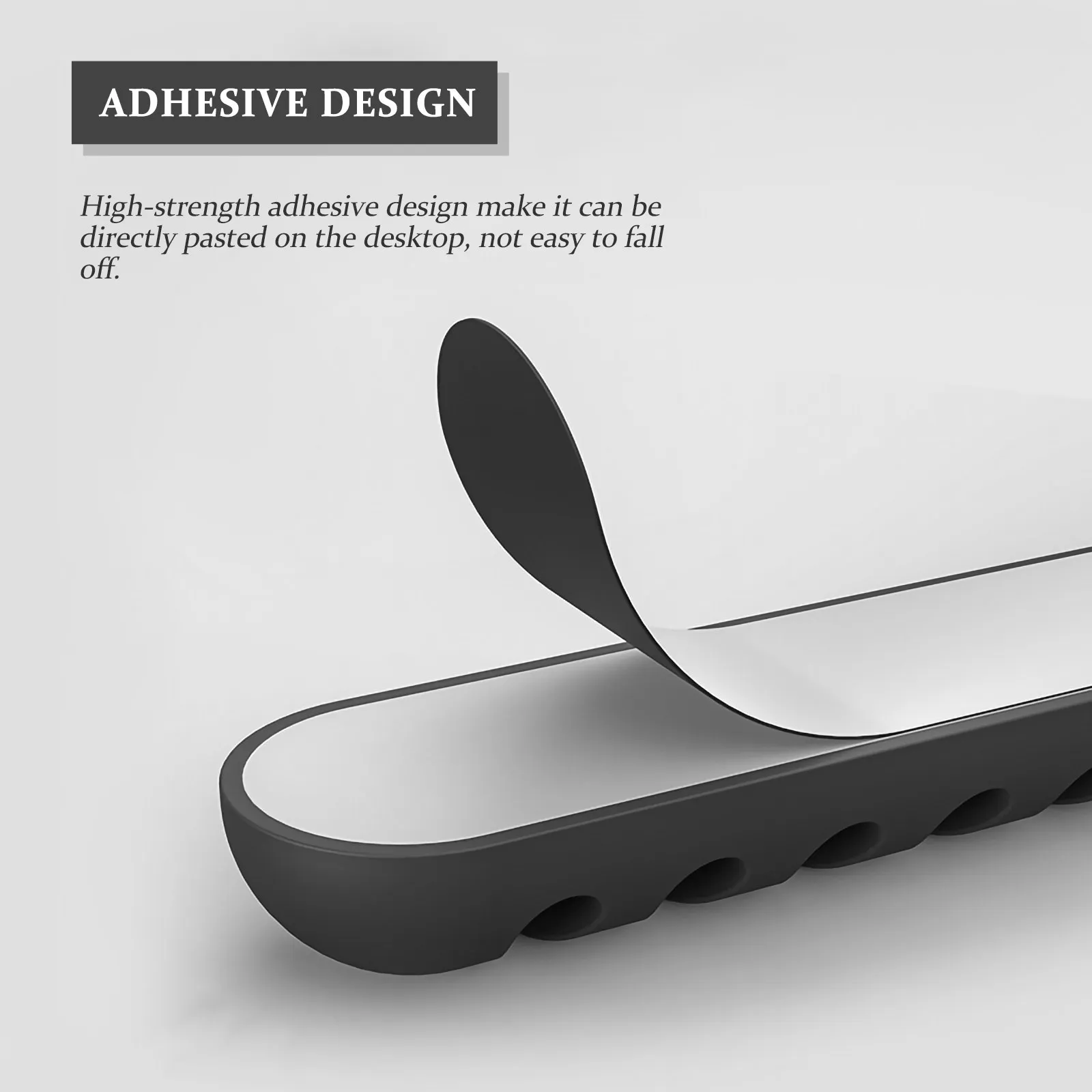 4Pcs Desktop Cable Organizer Adhesive Wire Holder Strong for Office Home Desk Cord Management Small Space Saving