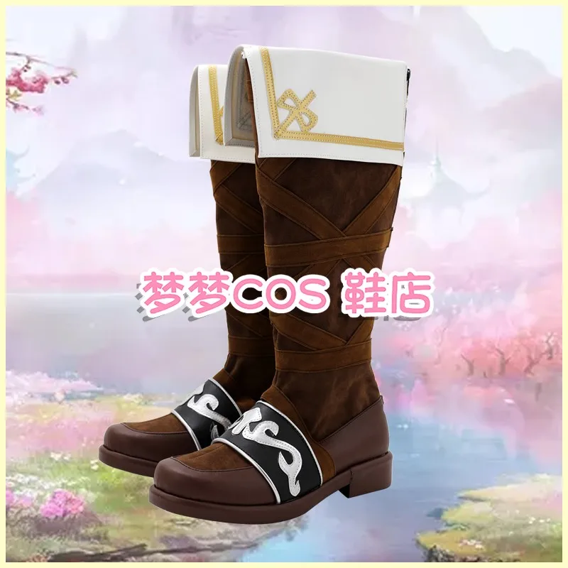 Fire Emblem Shadow Dragons e la lama della luce Marth Scarpe cosplay Stivali Stivali di ruolo per feste di carnevale di Halloween