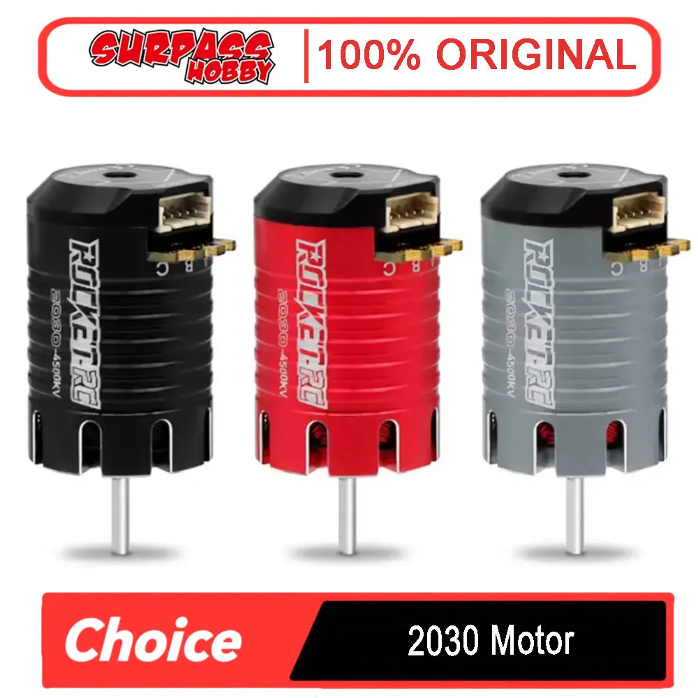 

SurpassHobby Rocket-RC 2030 Sensored Motor + 30A ESC Combo - For 1/18/1/20 RC Car (On-Road/Drift/Racing)