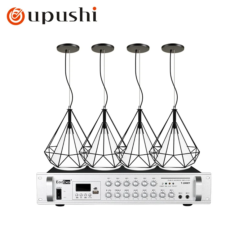 Oupushi hanging ball sound bluetooth amplifier store's popular industrial style hanging speaker exposed speaker set