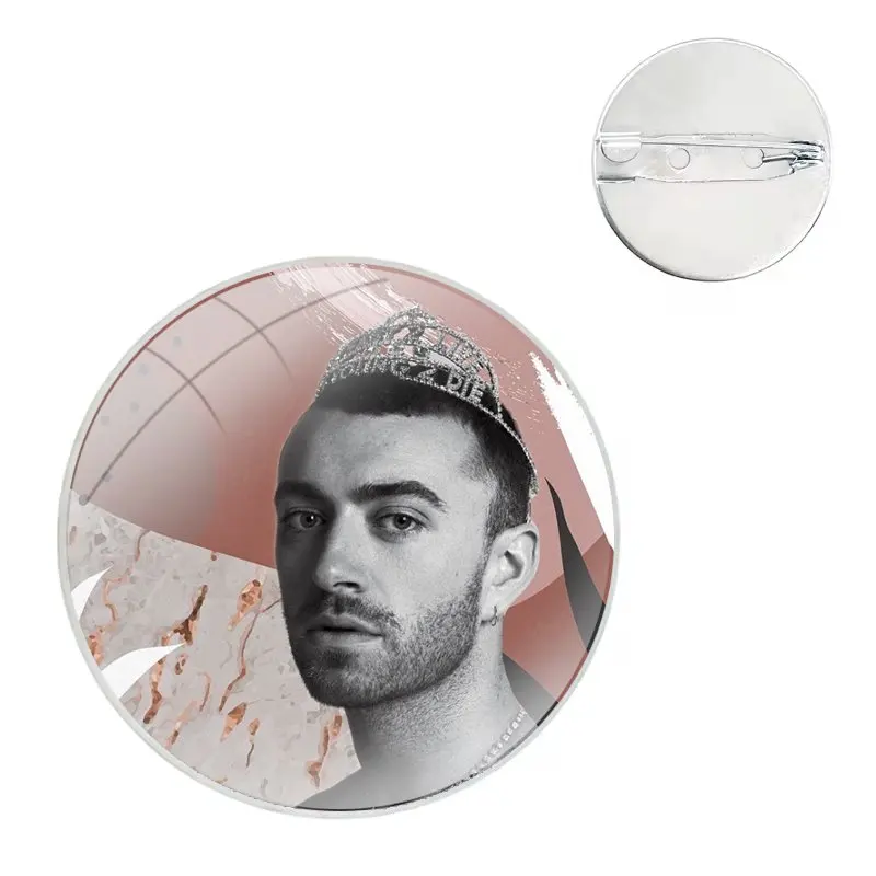 Pins Badge Metal Brooches For Clothes Backpack Decoration gift Sam Smith